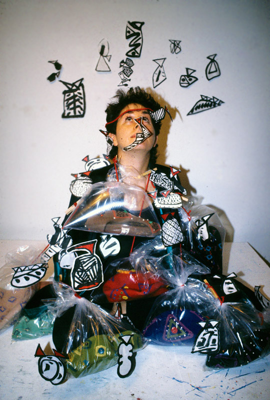 Human with Plastic Bags