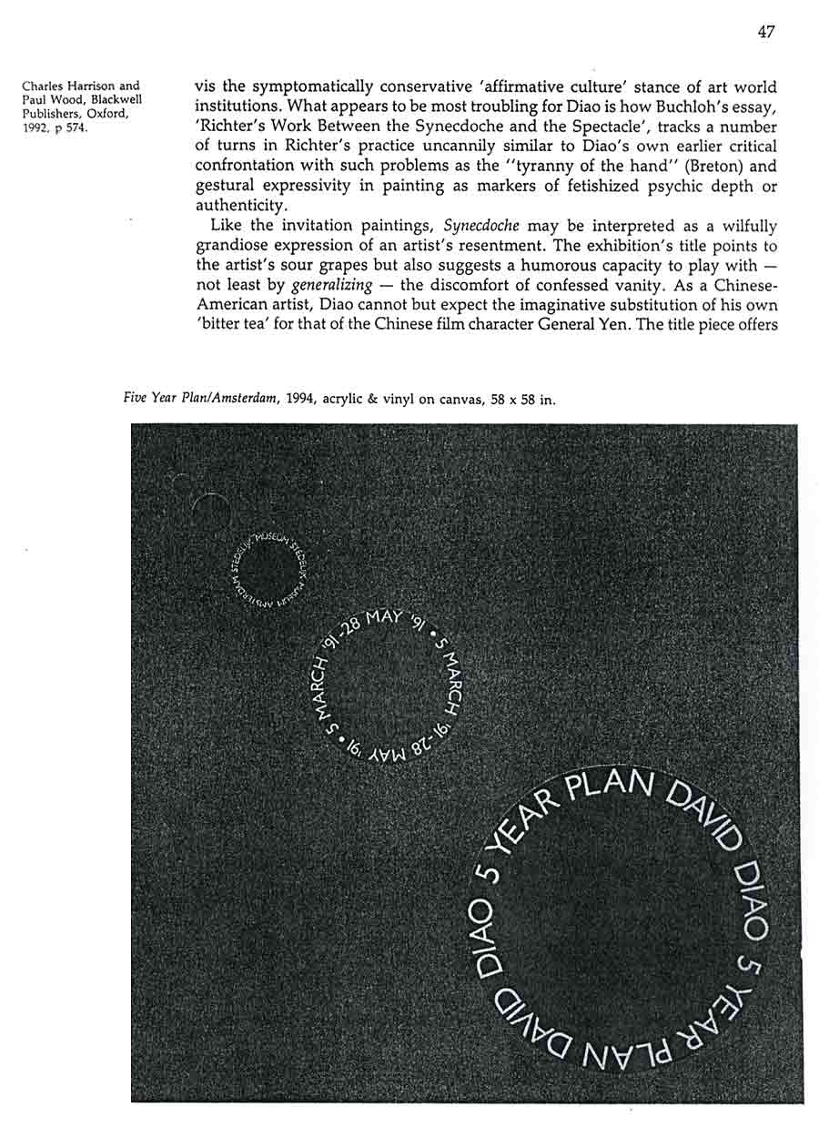 David Diao: Critical Painting and the Radical Sublime, article, pg 6