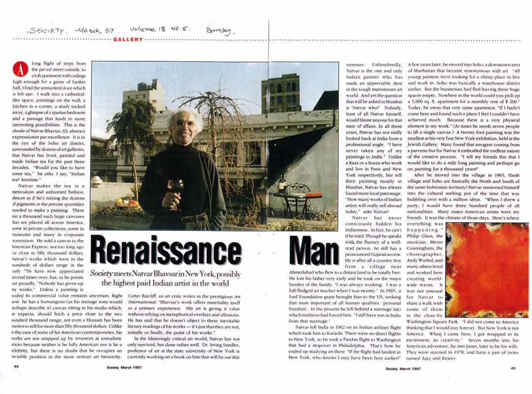 Renaissance Man, article, pg 1