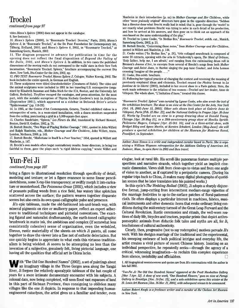 Yun-Fei Ji: Moral Vistas, article, pg 5