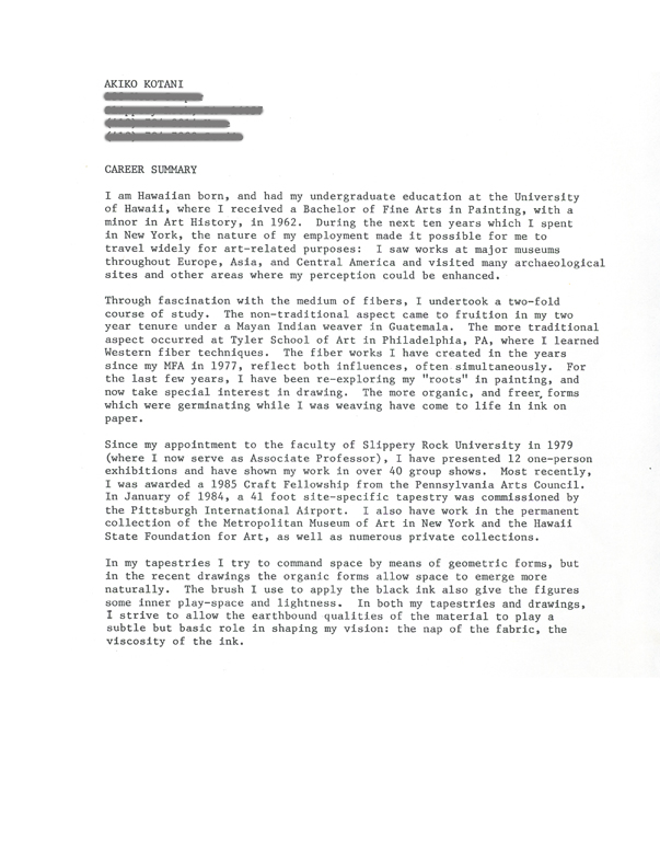 Akiko Kotani's Biography