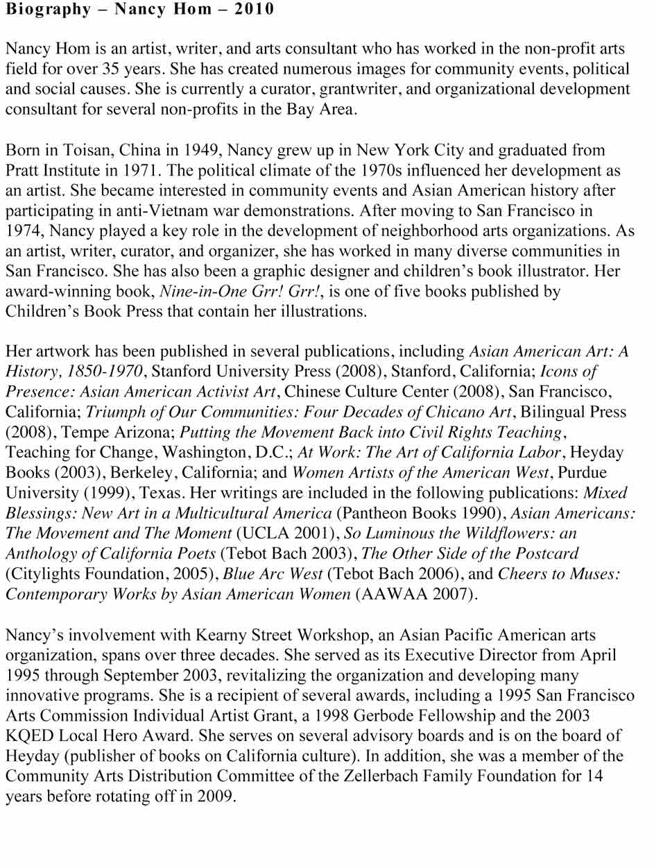 Artist Biography, 2010