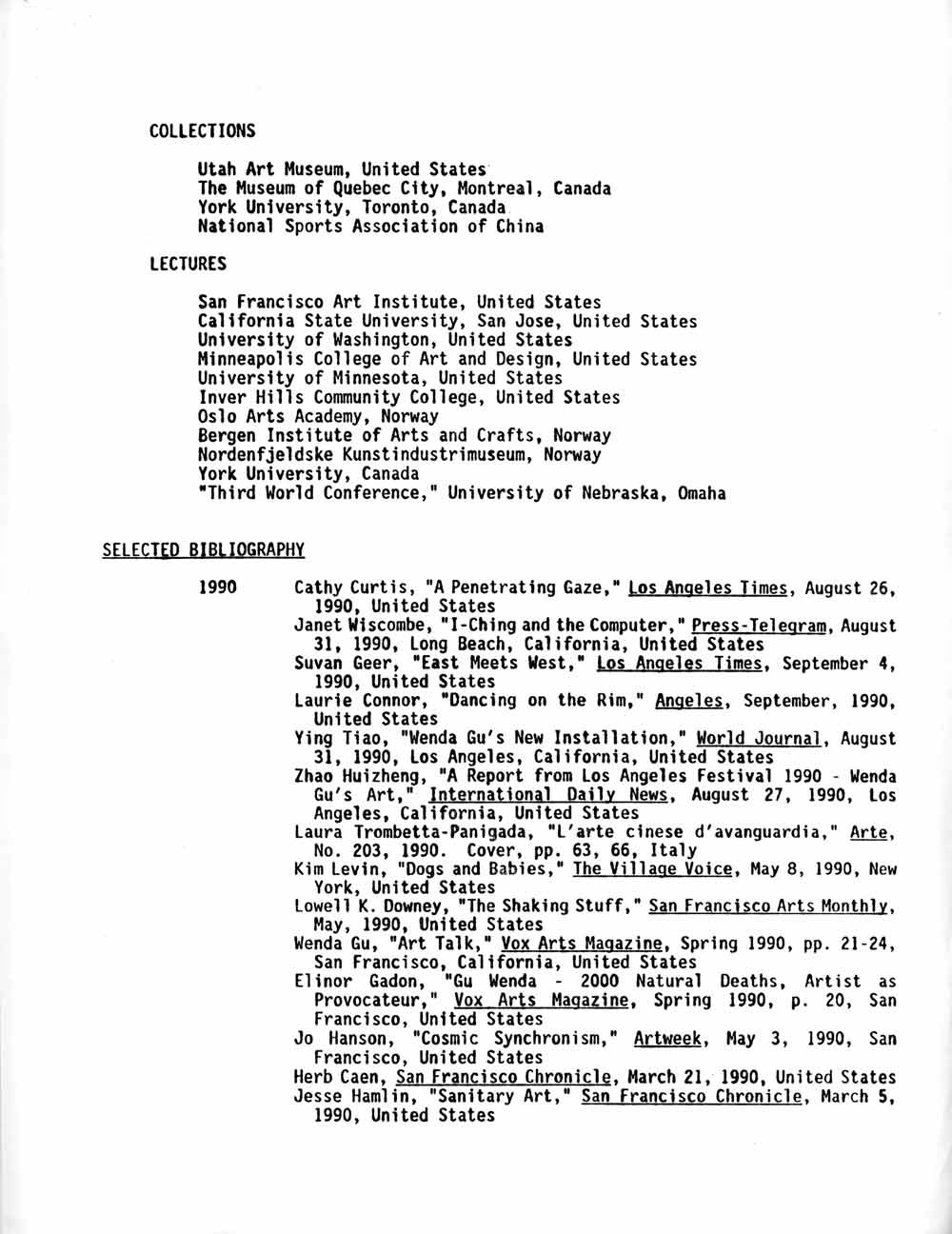 Wenda Gu's Resume, pg 3
