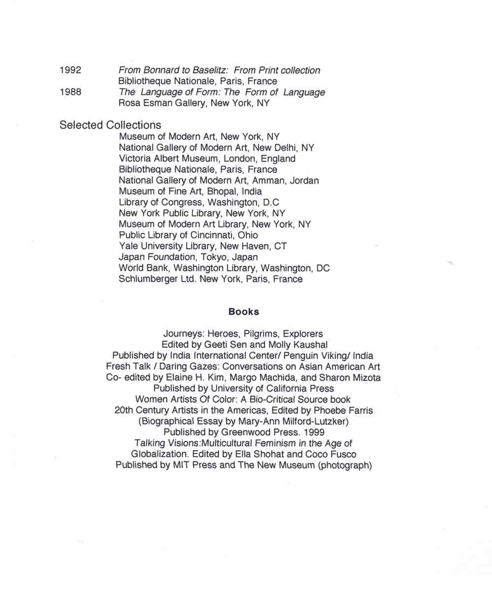 Zarina Hashimi's resume, pg 2