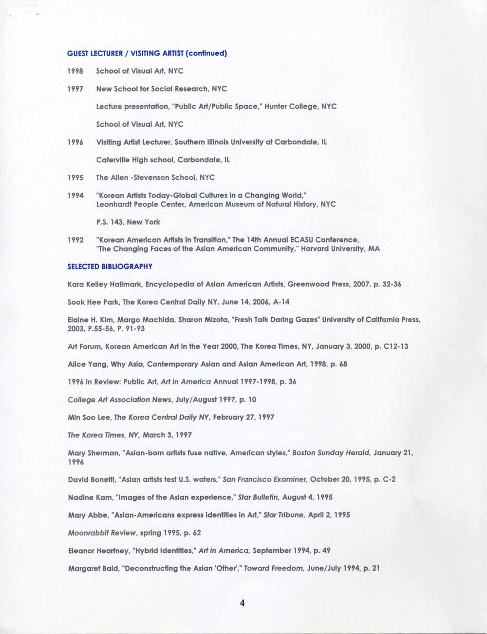 Sung Ho Choi's Resume, pg 4