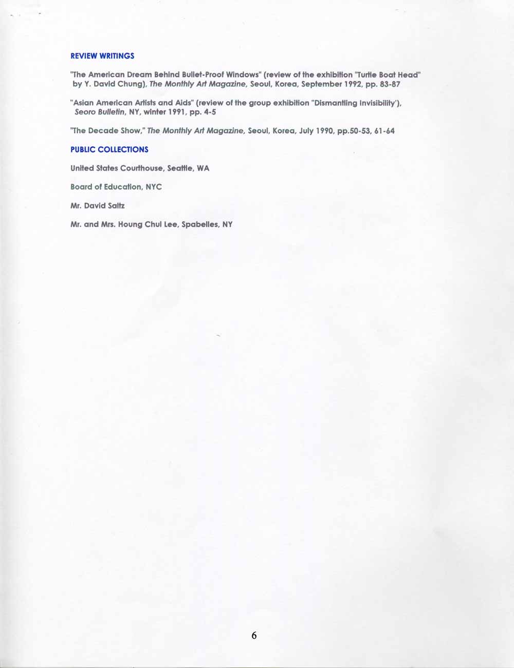 Sung Ho Choi's Resume, pg 6