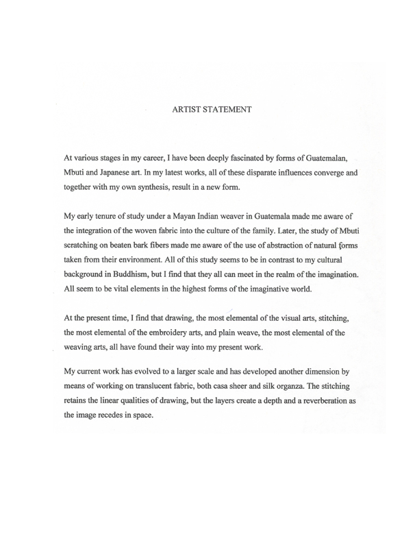 Akiko Kotani's Artist Statement