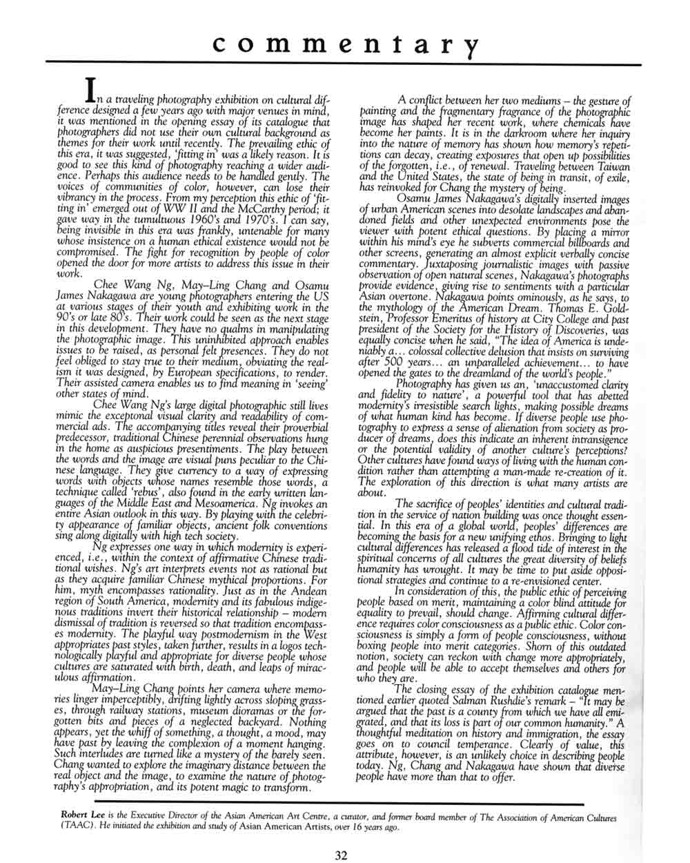 Nueva Luz commentary