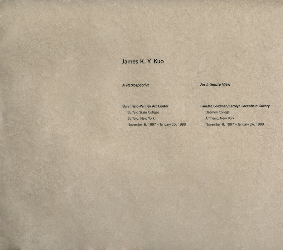 James K. Y. Kuo: An Intimate View, title page