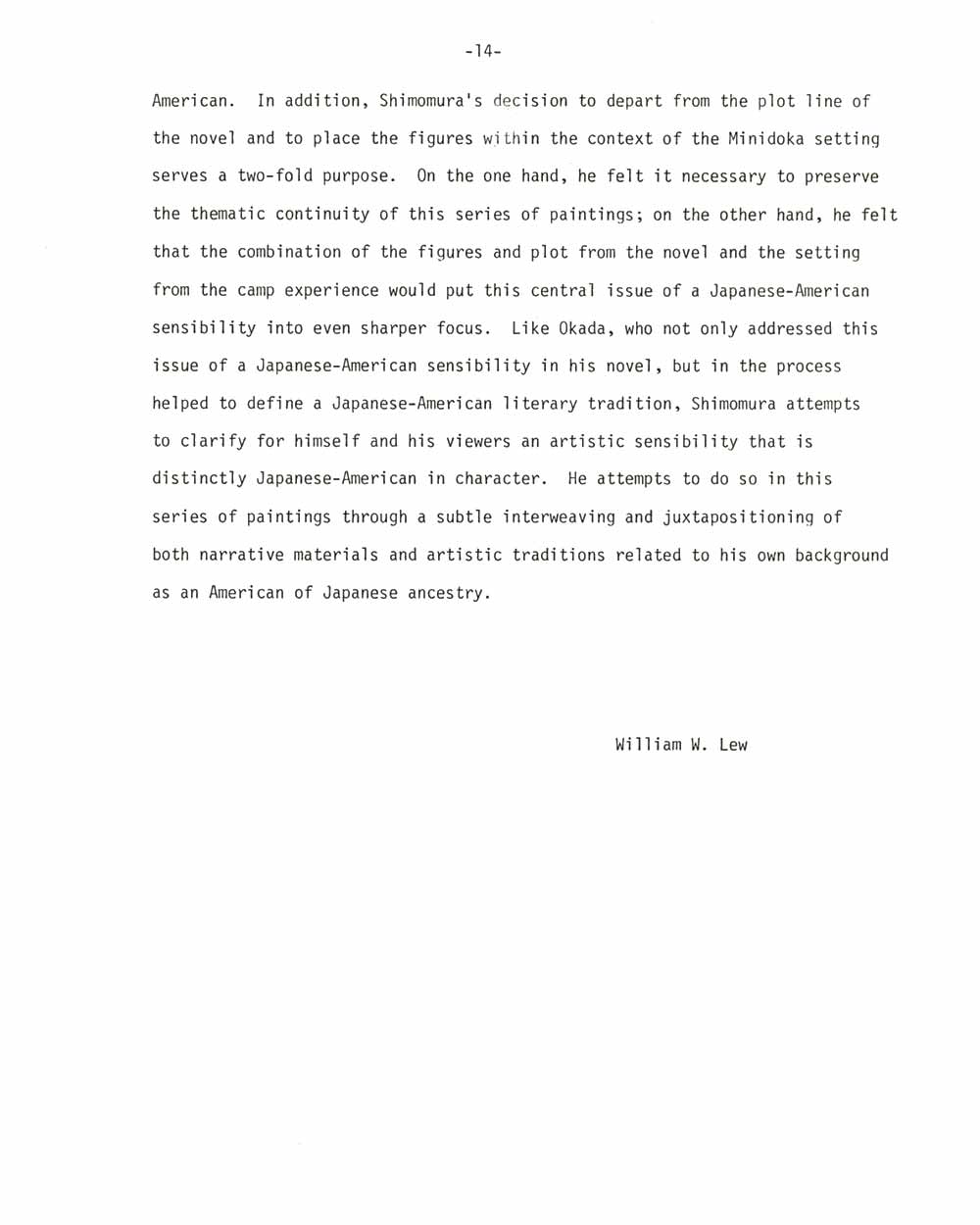 A Japanese-American Artistic Sensibility, pg 14