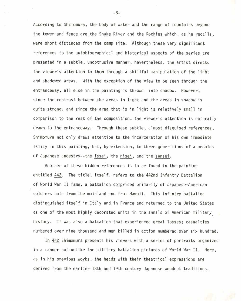 A Japanese-American Artistic Sensibility, pg 8