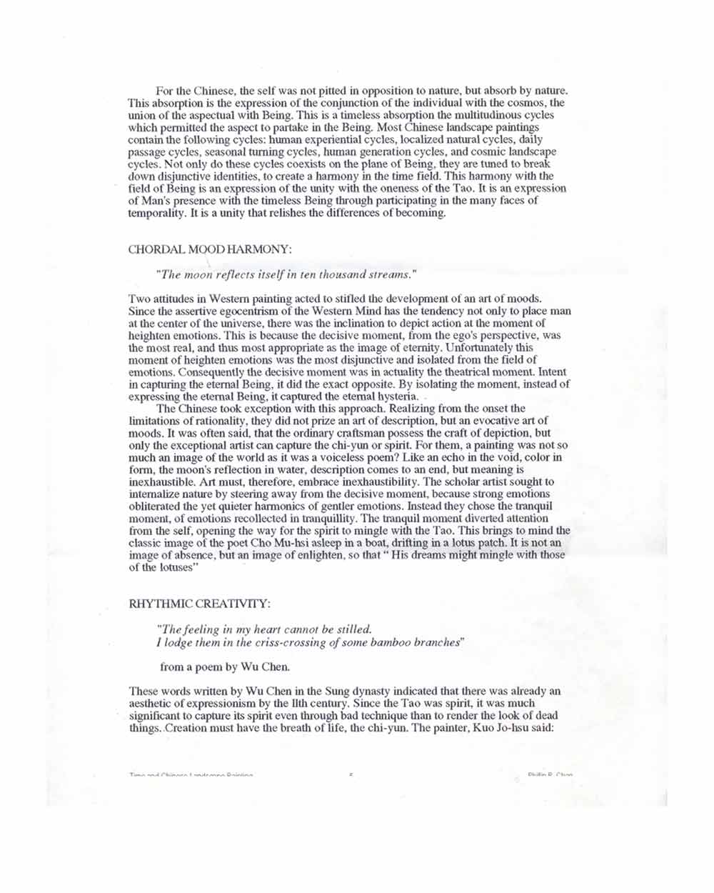 chinese painting essays