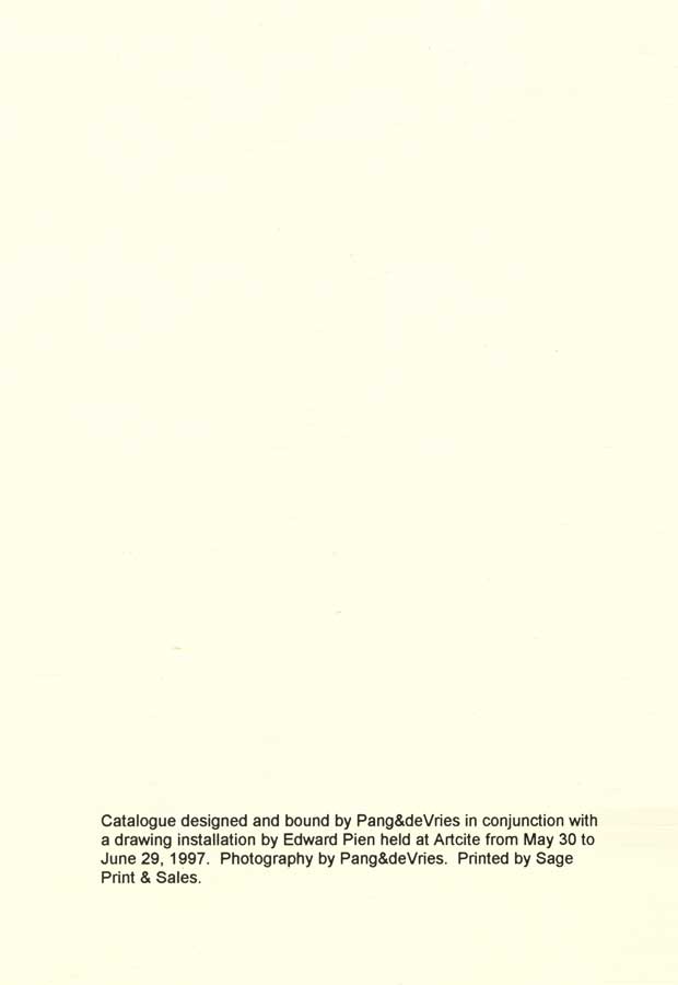 Invisible Sightings, colophon page