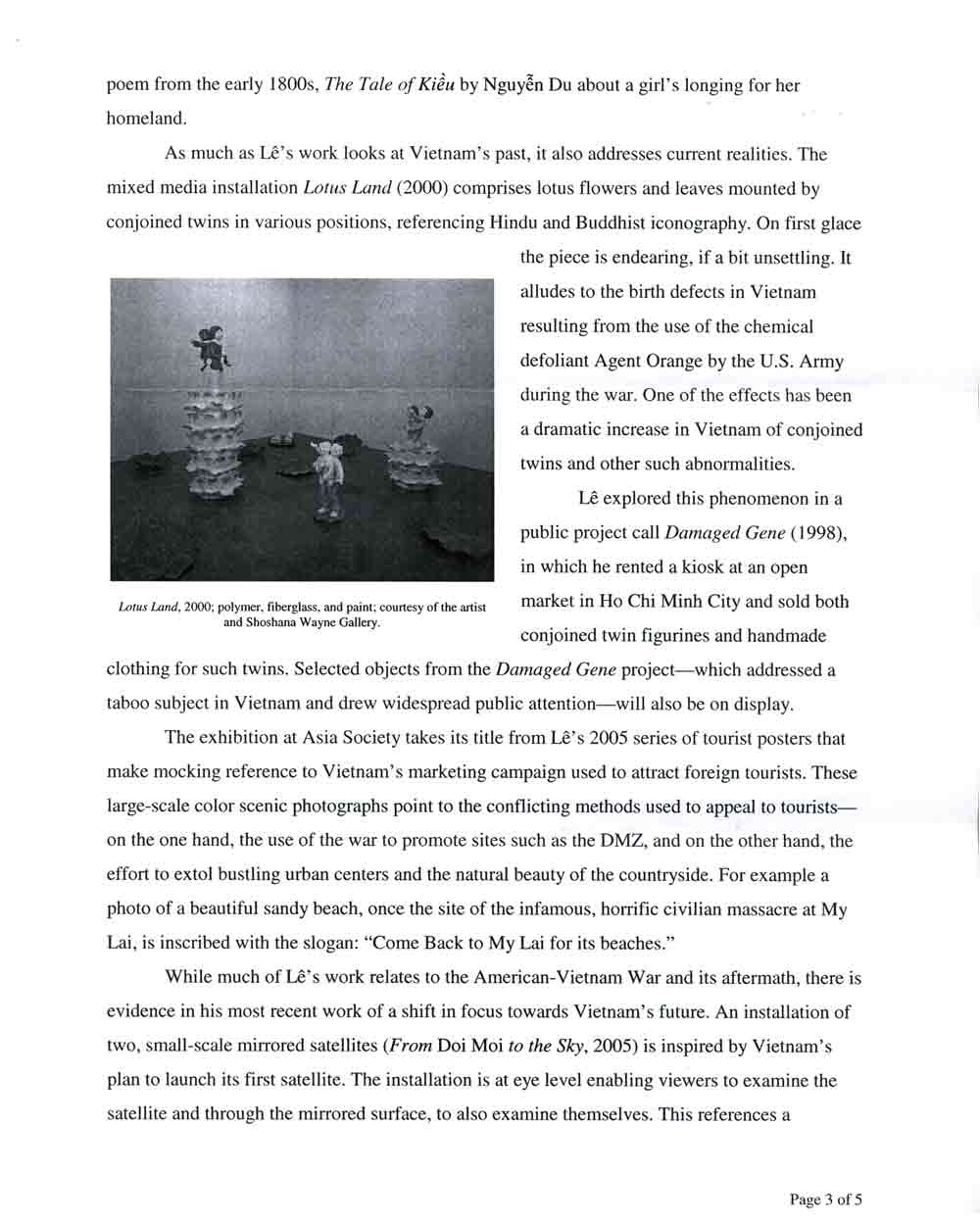 Vietnam: Destination press release, pg 3