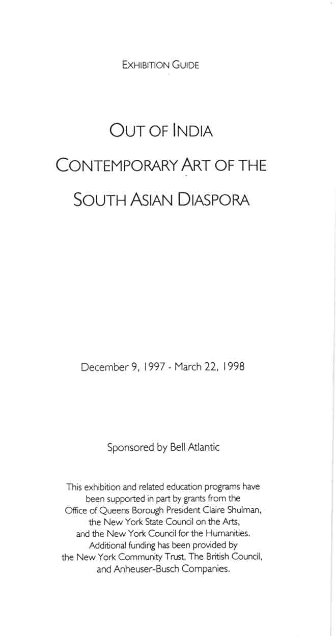 Out of India, brochure, pg 1