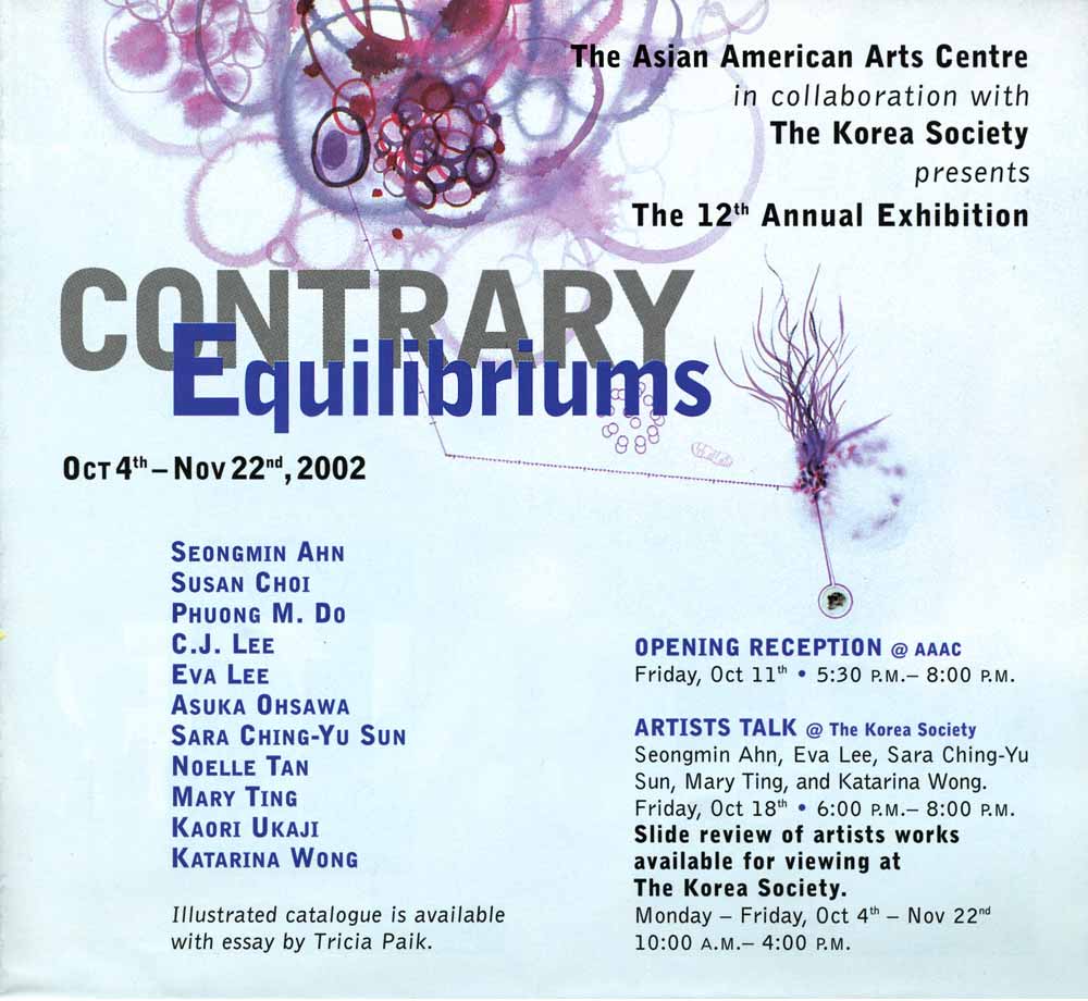 Contrary Equilibriums flyer, pg 1