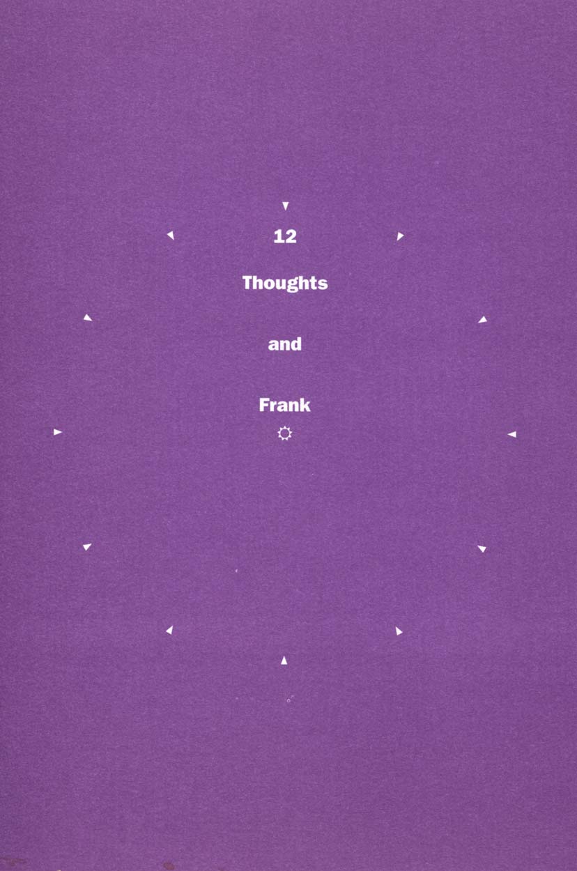 12 Thoughts and Frank, flyer, pg 1