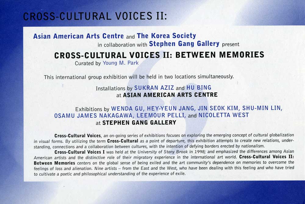 Cross-Cultural Voices II, flyer, pg 2