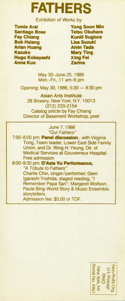Fathers flyer (back)