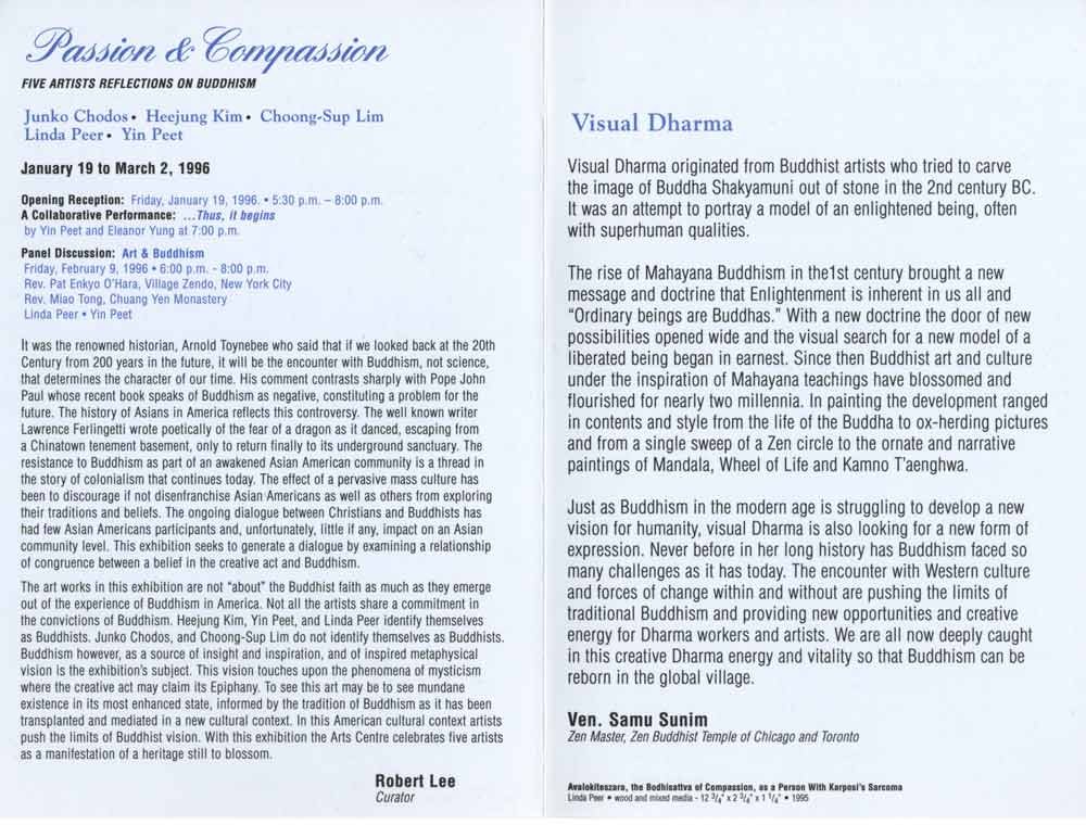 Passion & Compassion, flyer, pg 2
