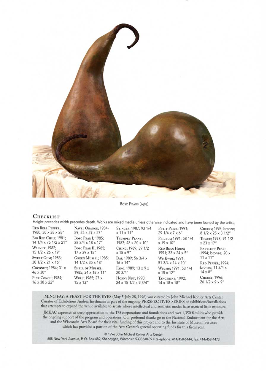 Ming Fay: A Feast for the Eyes, leaflet, pg 4