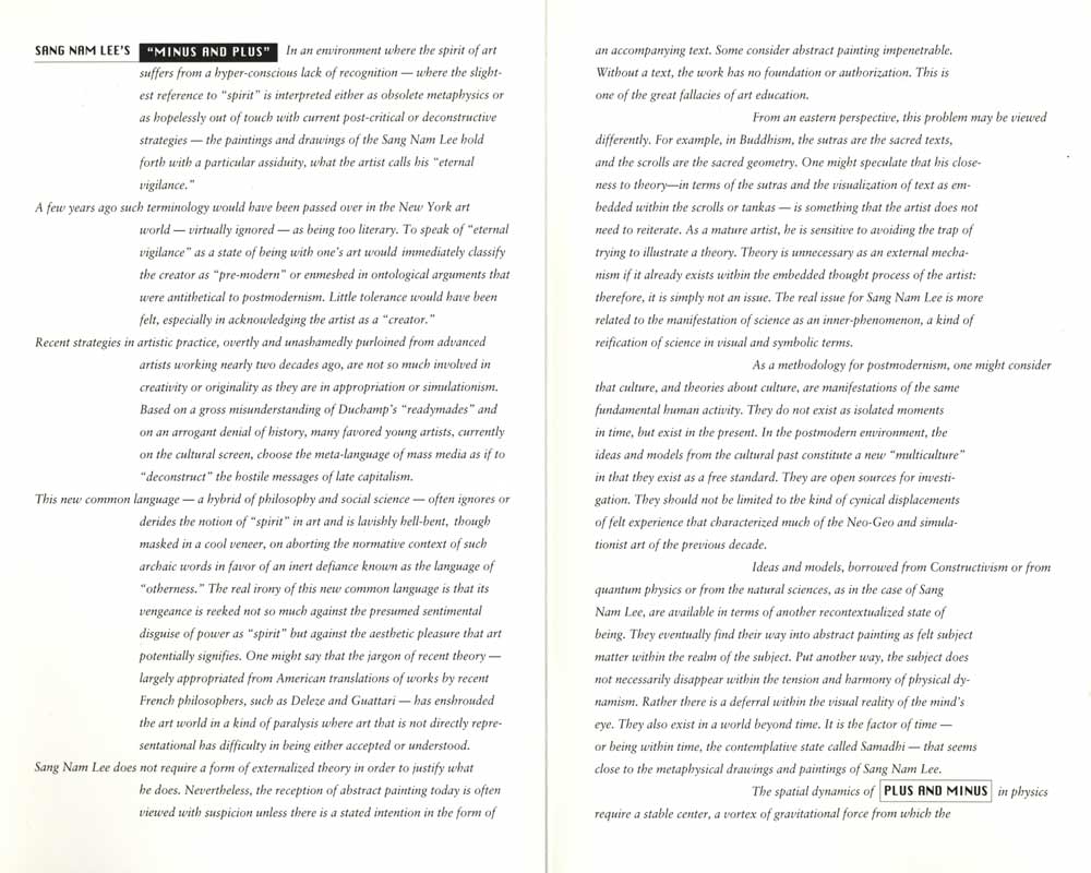 Minus and Plus, leaflet, pg 2
