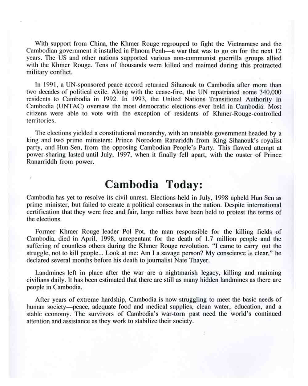 Continuing Struggle press release,  pg 4