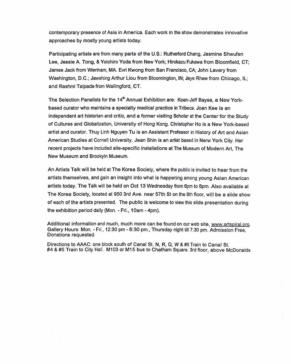 Butternut Ink, press release, pg 2