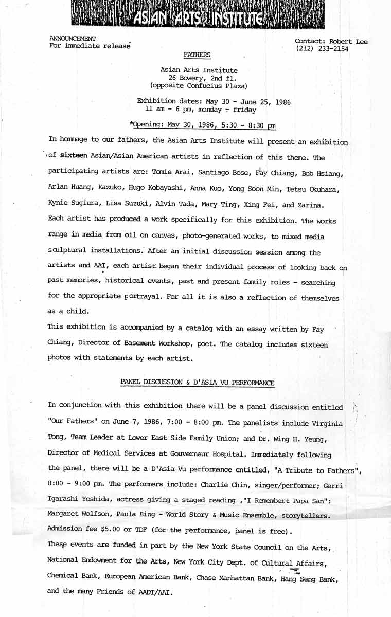 Fathers press release