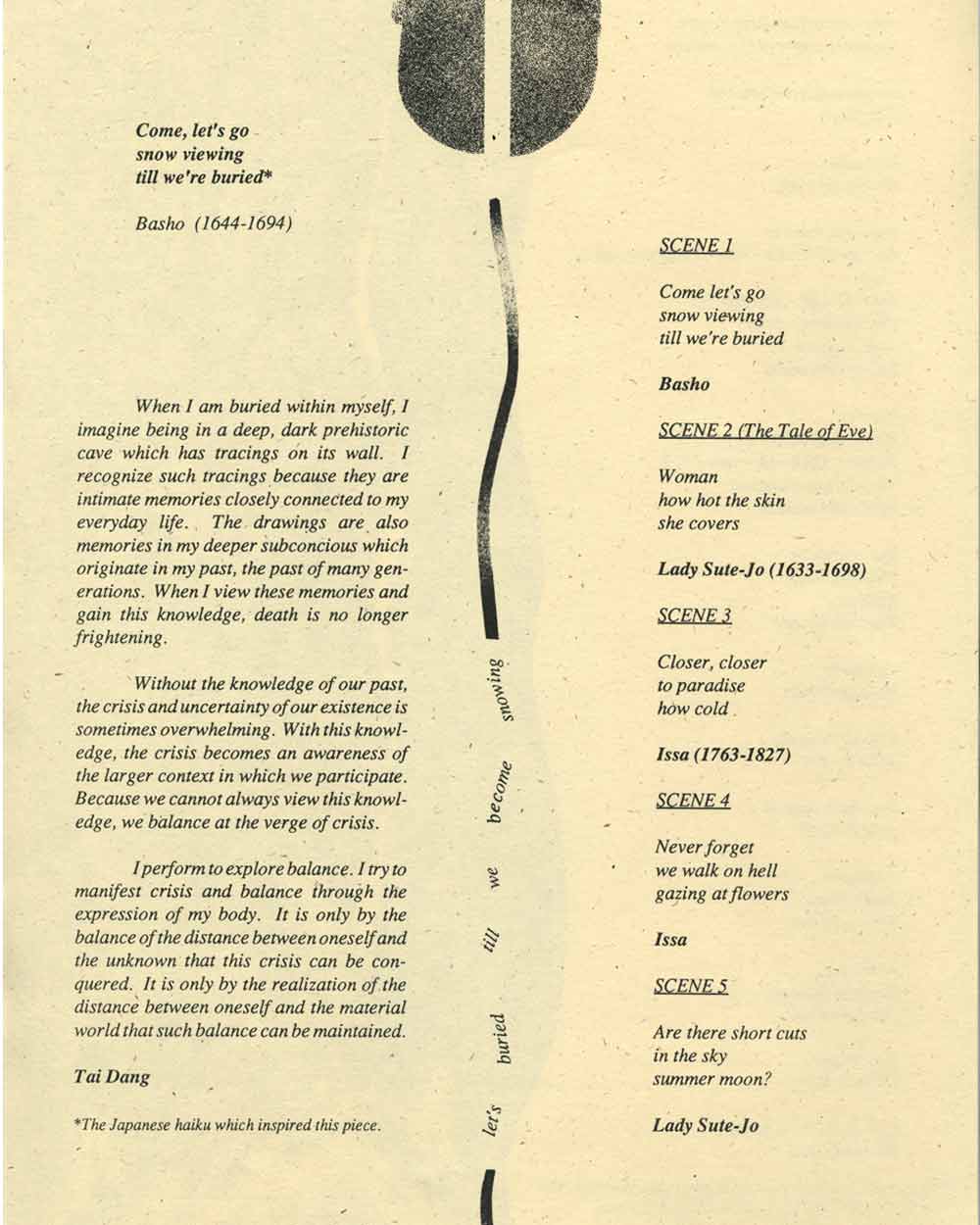 come let's view snow until we've buried, flyer, pg 2