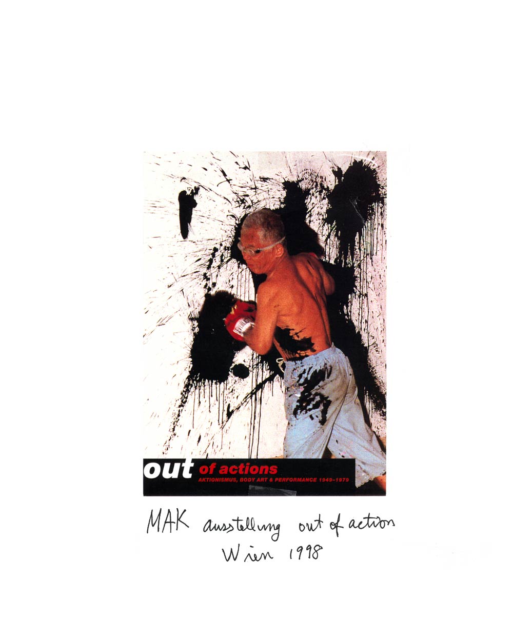 Out of Actions, flyer