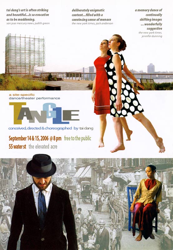 Tangle: a site-specific dance/theater performance, postcard, pg 1