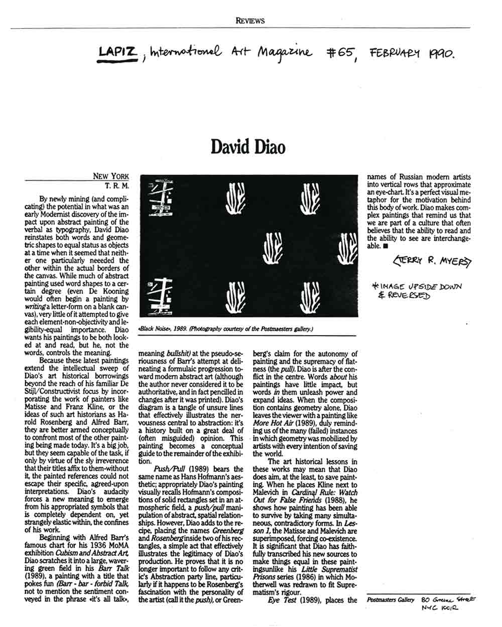 David Diao, review