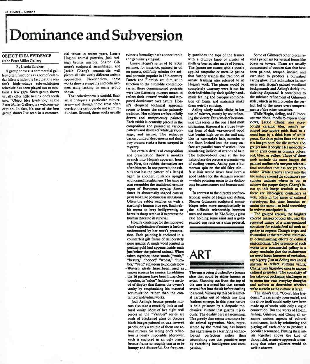 Dominance and Subversion