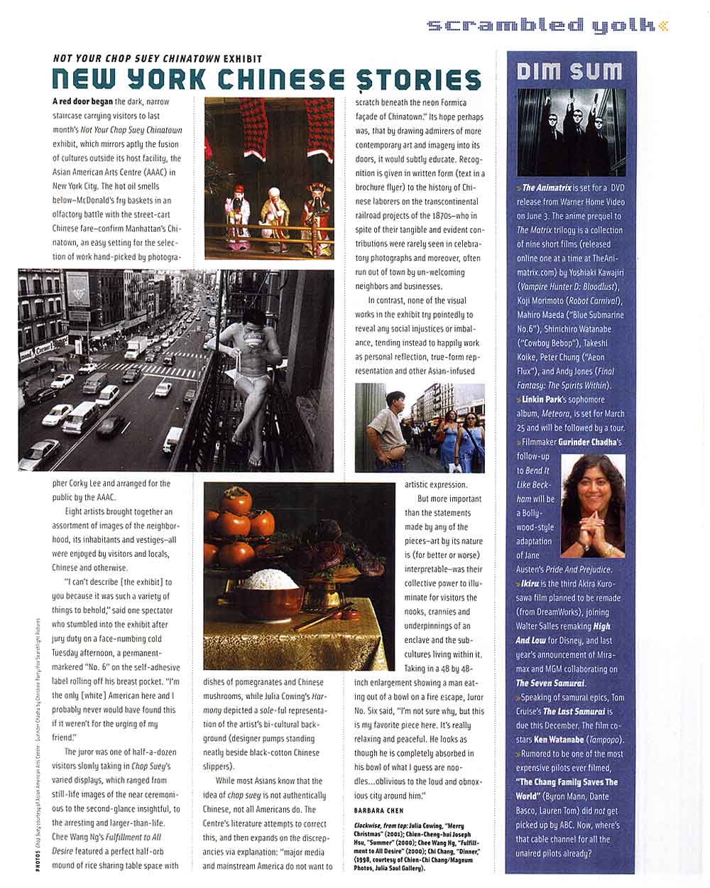 Not Your Chop Suey Chinatown Exhibit, article