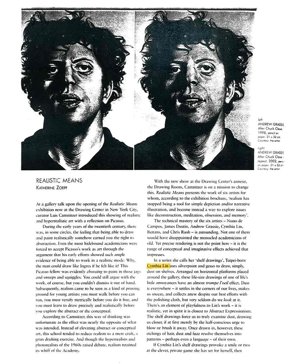 Realistic Means, article, pg 1