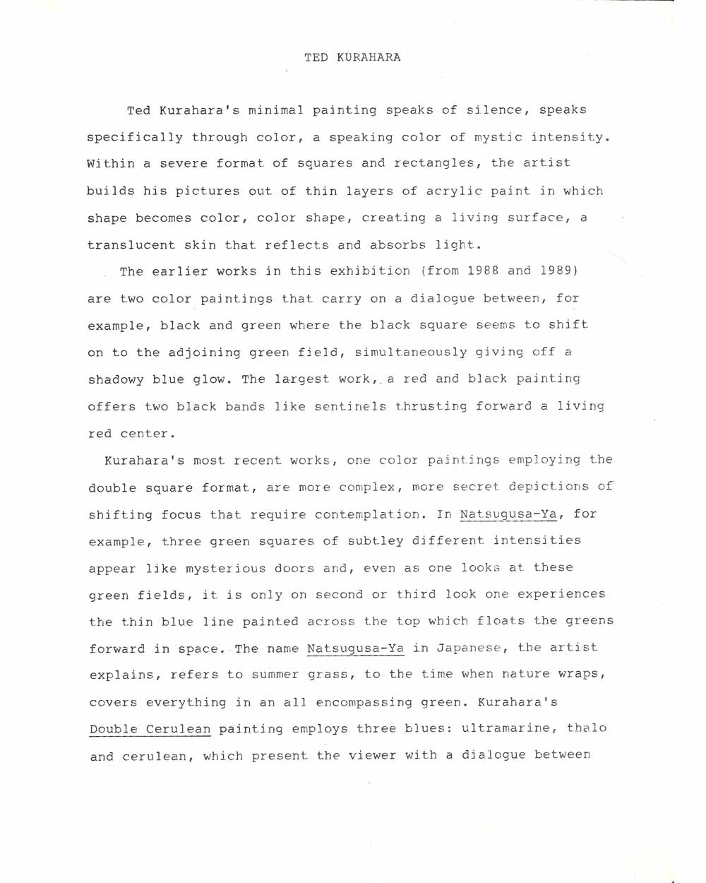 Review by Corinne Robins, pg 1