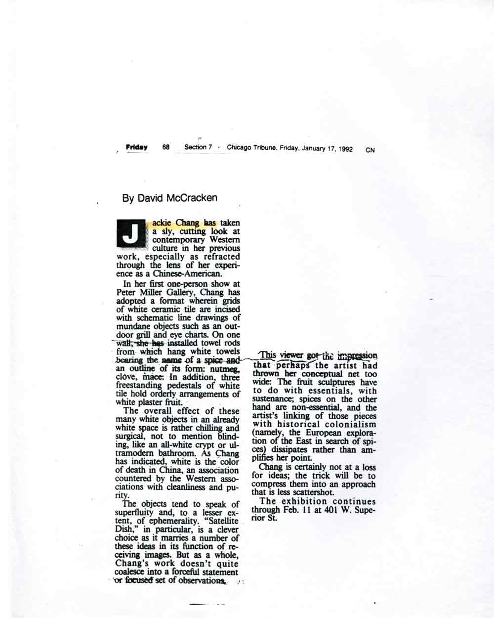 Review in Chicago Tribune
