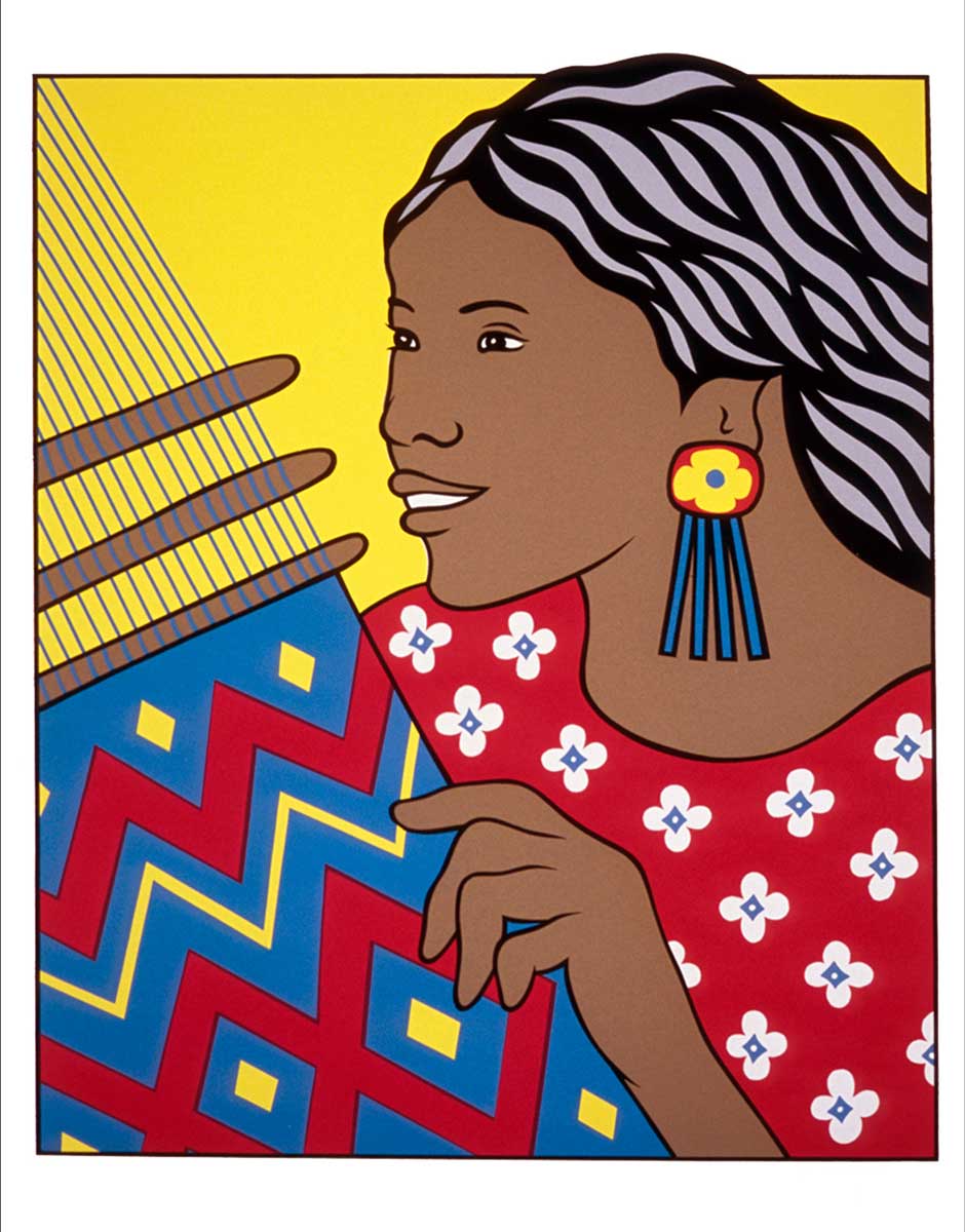 Woman Weaving